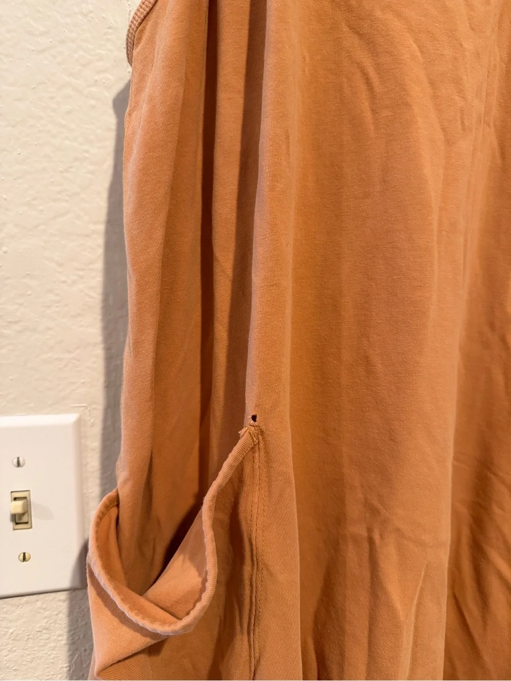 Free People Rust Orange Casual Spaghetti-Strap Jumpsuit - Picture 4 of 4